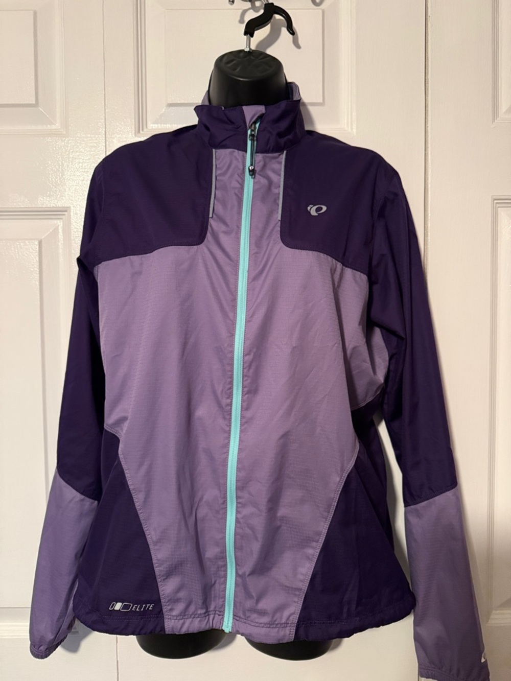 Pearl Izumi Two-Tone Purple Lightweight Utility Jacket with Teal Zipper